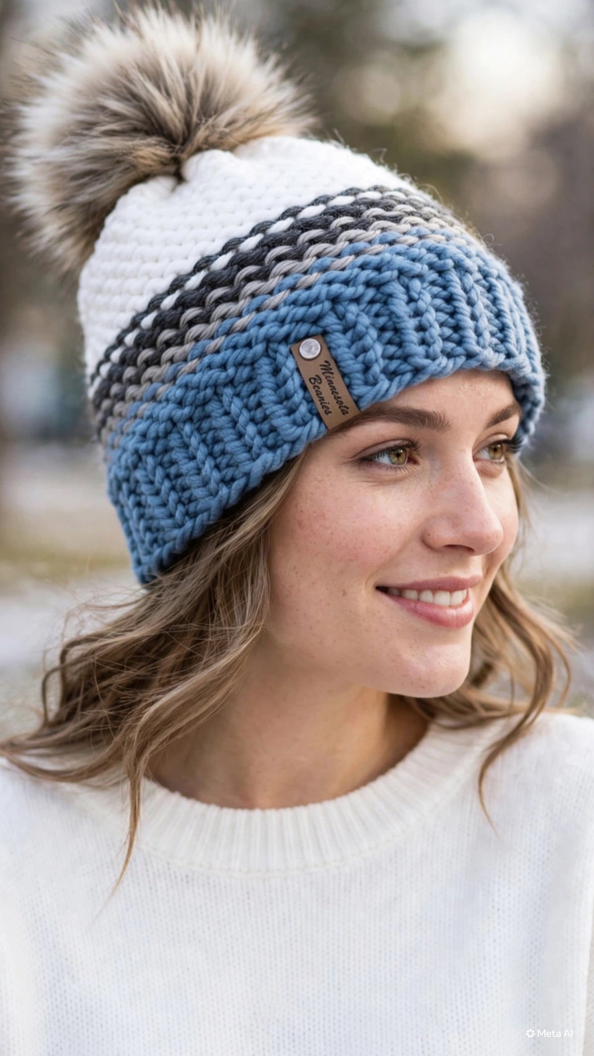 Blue Ridge handmade beanie by Minnesota Beanies
