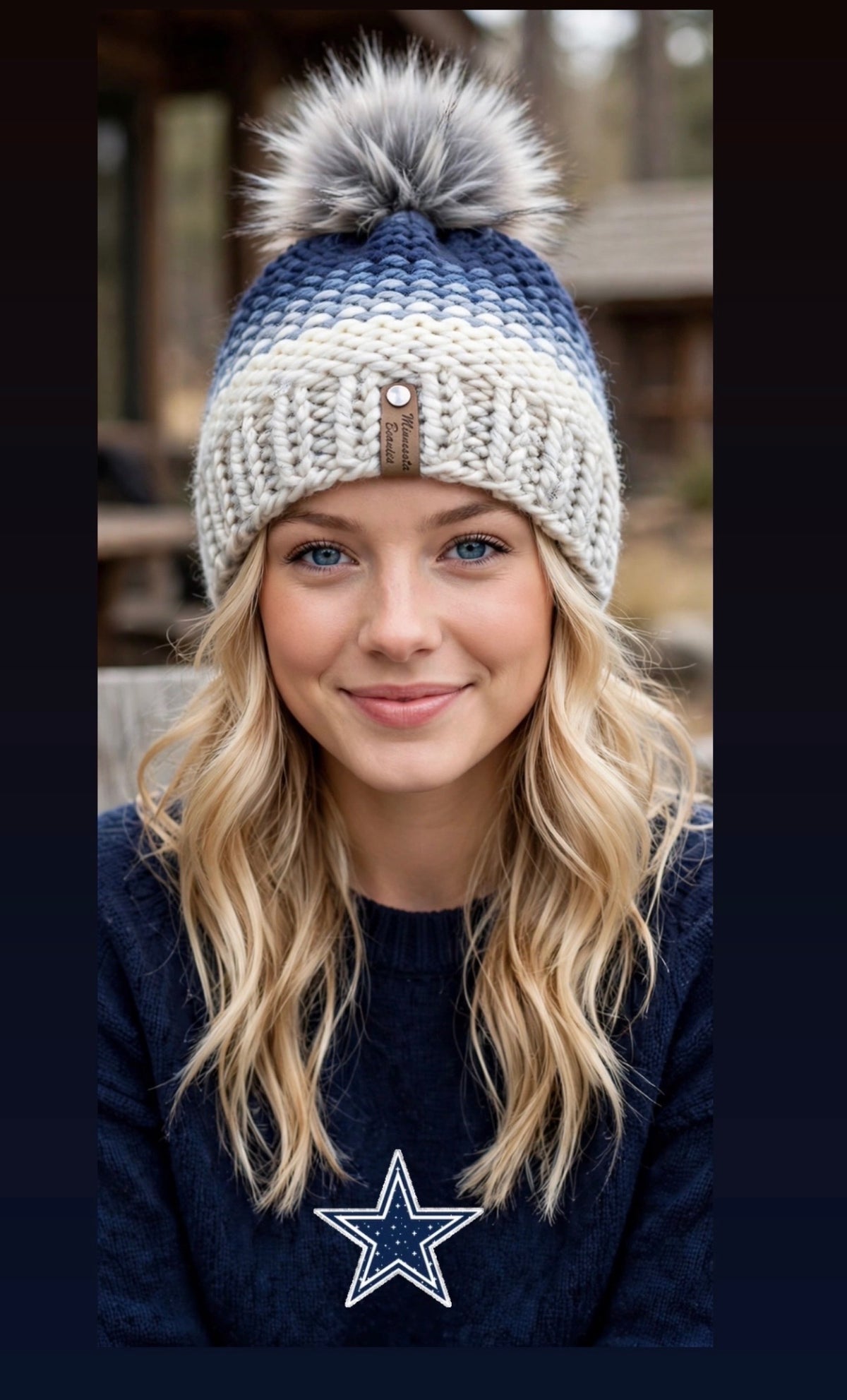Lakeside Frost handmade beanie by Minnesota Beanies