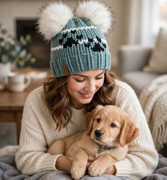 Sage Paw handmade beanie by Minnesota Beanies