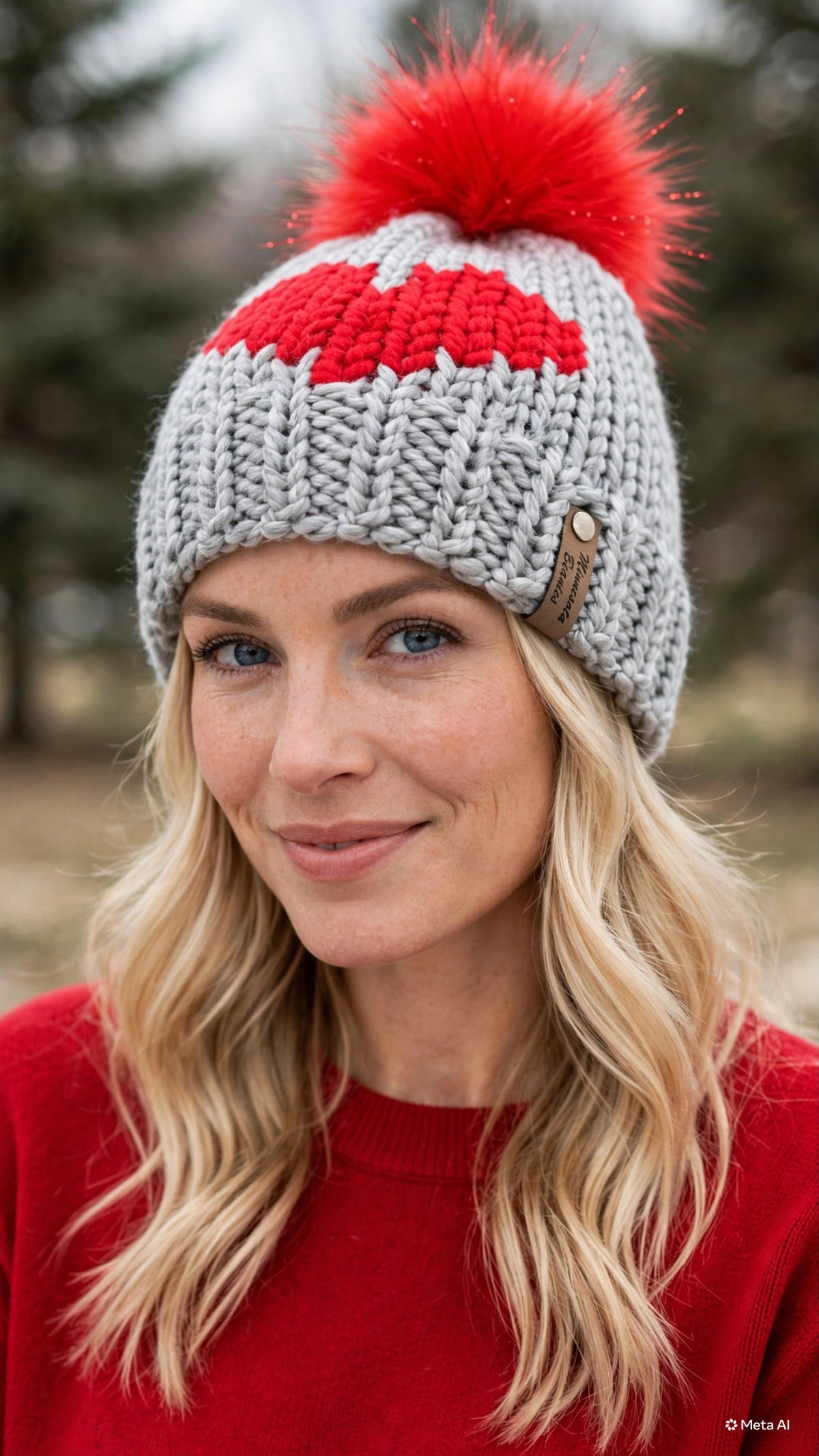 Scarlet North handmade beanie by Minnesota Beanies