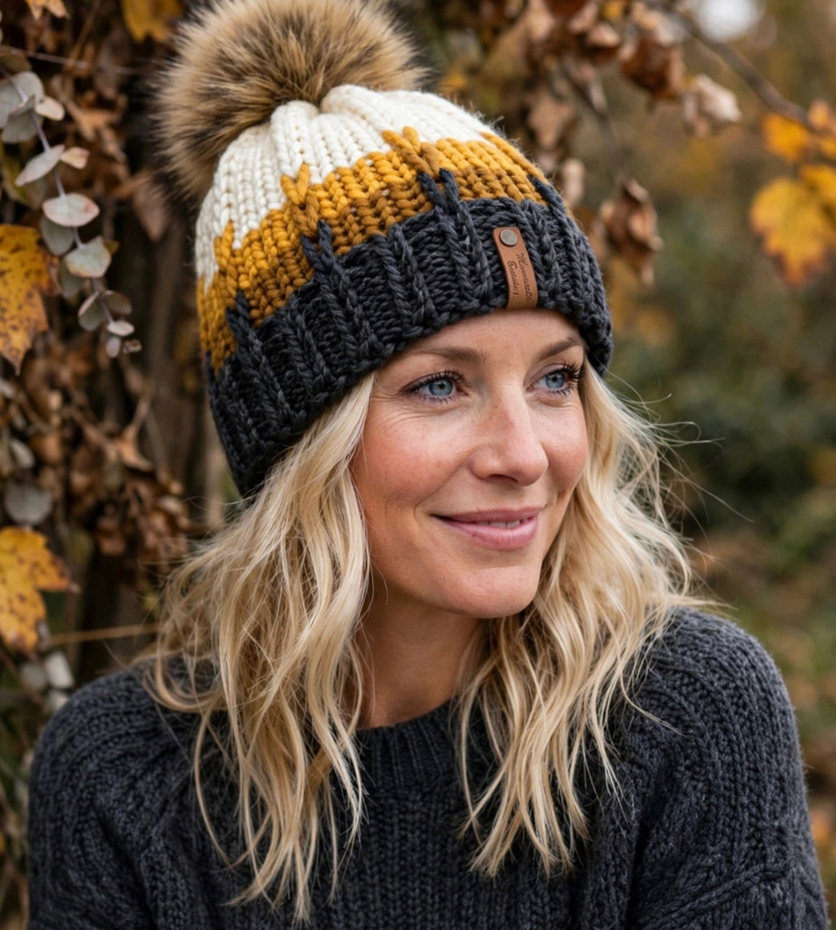 Autumn Summit handmade beanie by Minnesota Beanies