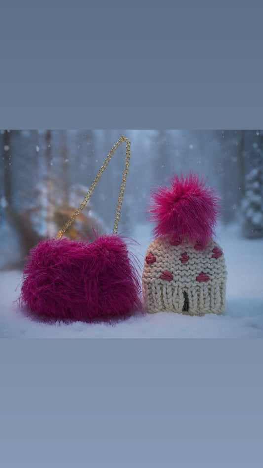 Winter Kiss handmade beanie by Minnesota Beanies