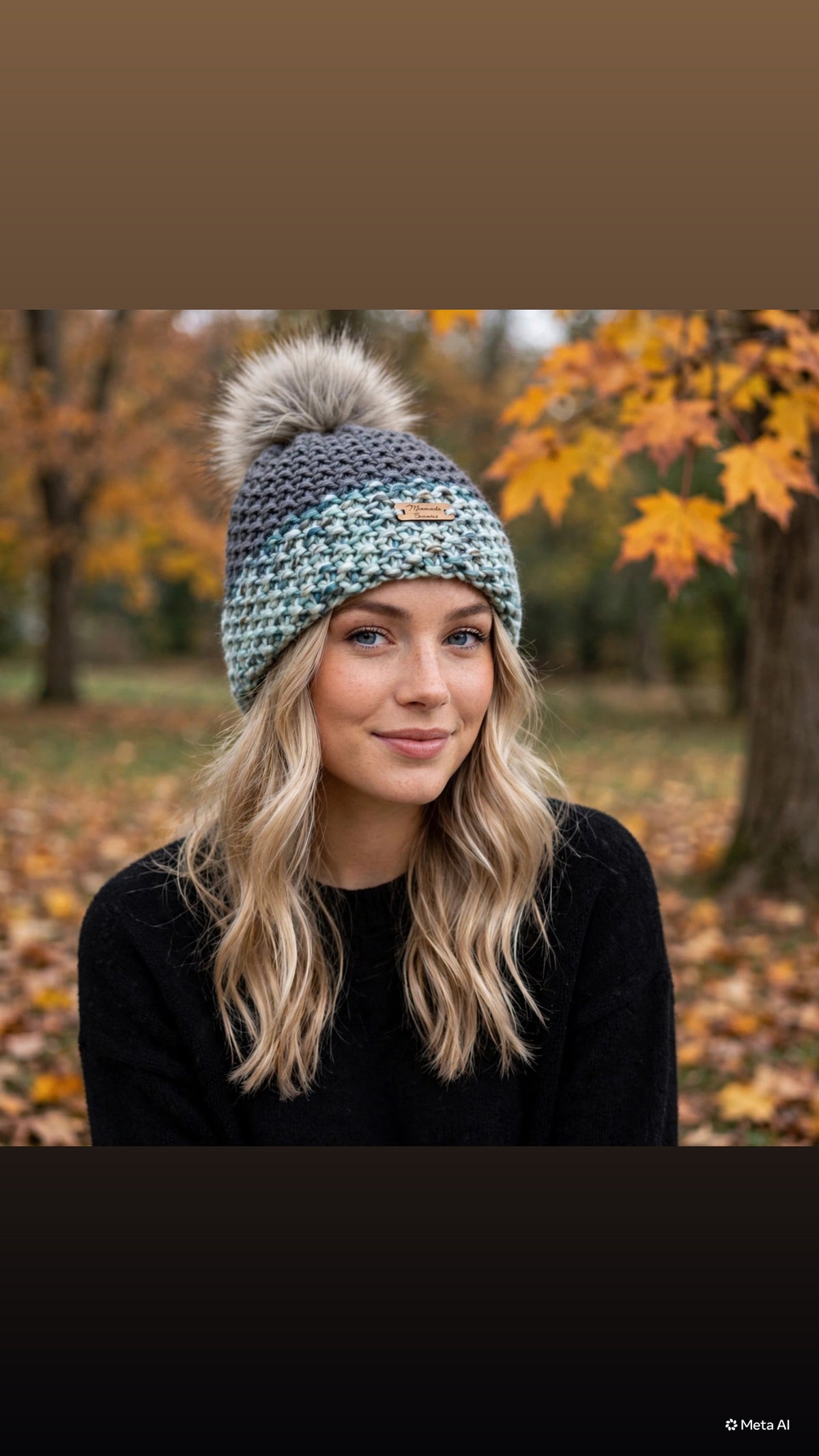 Lake Mist handmade beanie by Minnesota Beanies