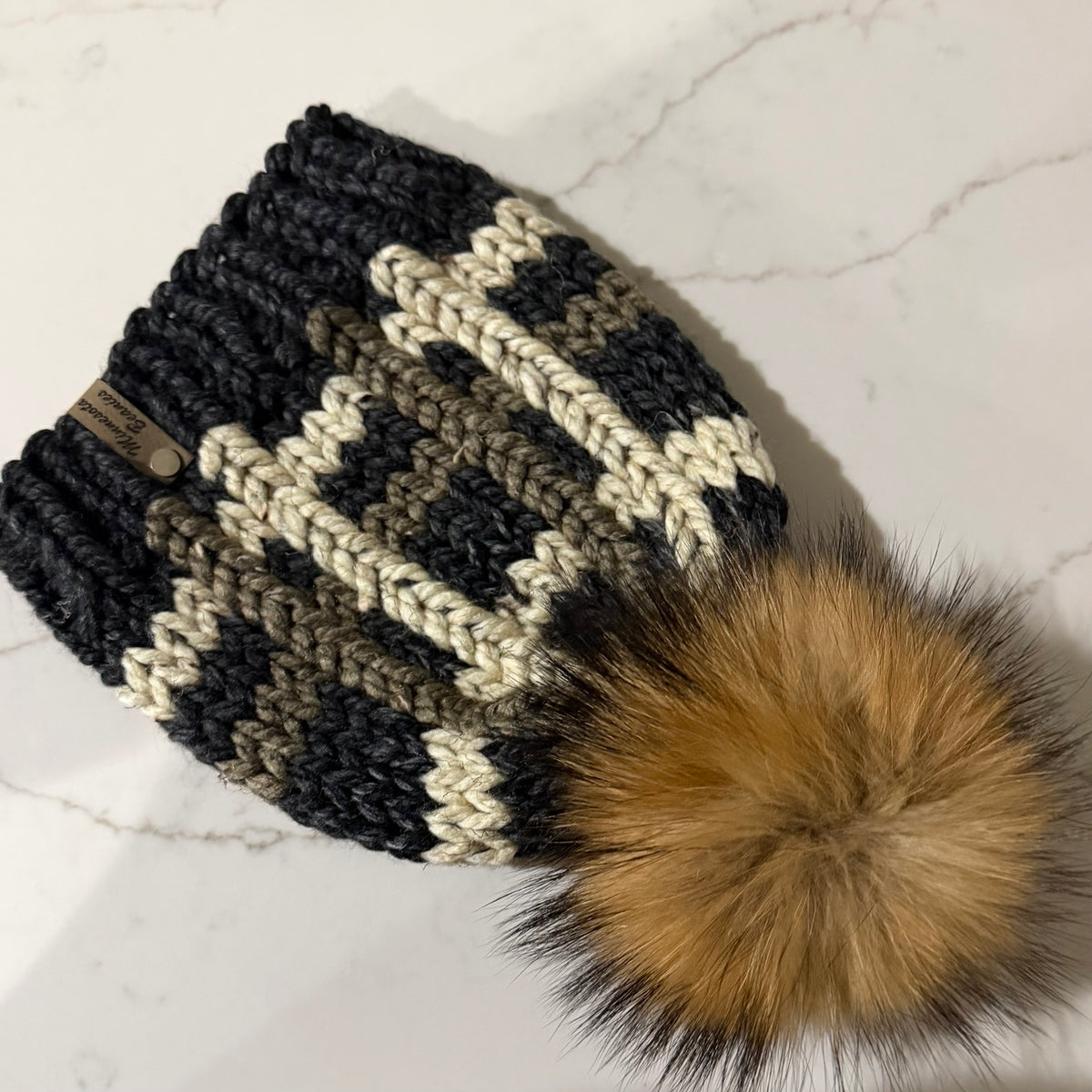 Northwoods Noir handmade beanie product view