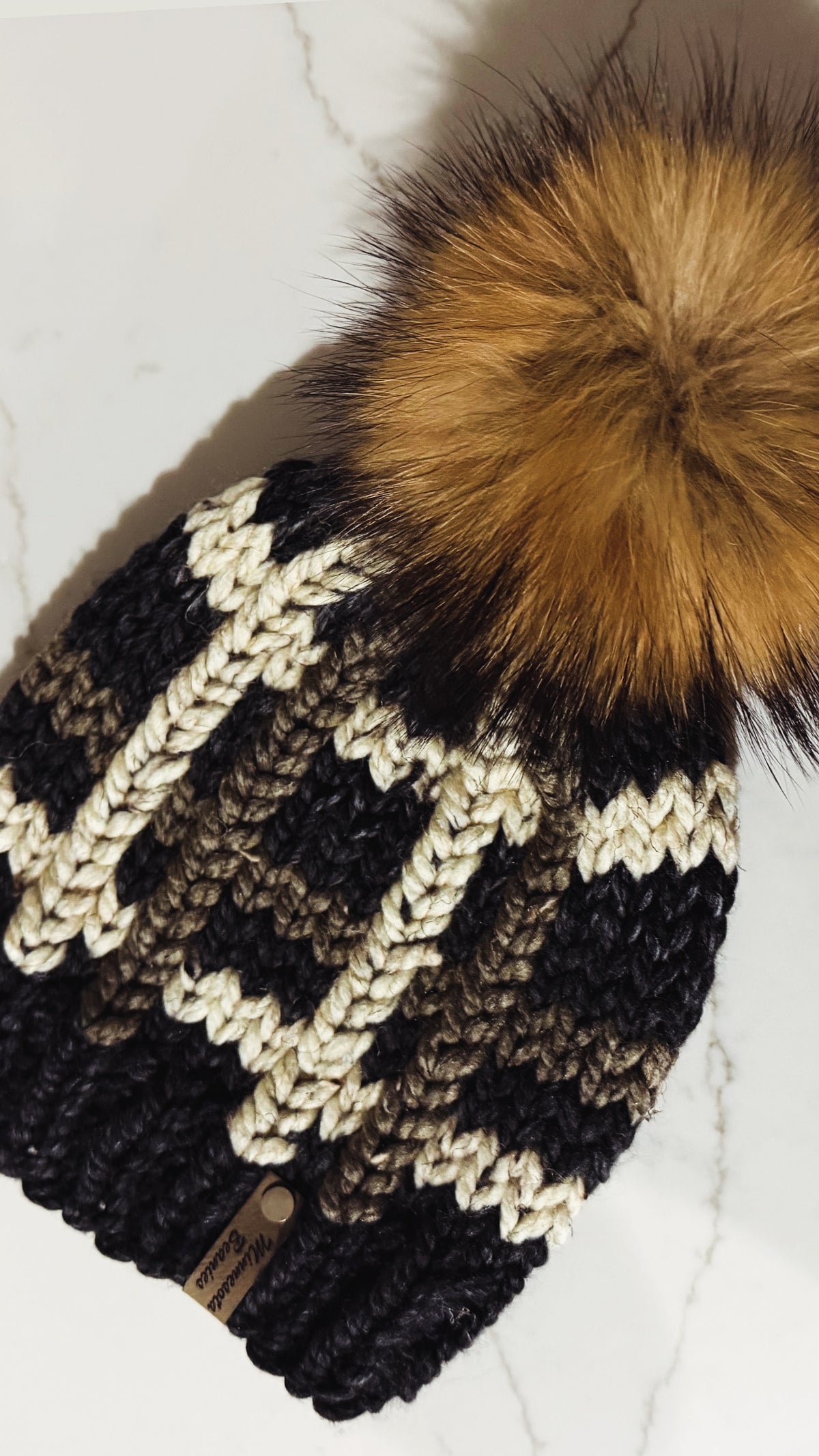 Northwoods Noir handmade beanie product view